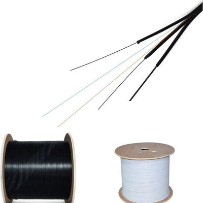 Kawat Utusan Baja Luar Ruangan mandiri FRP FTTH Drop Fibra Optica 1 2 4 kabel serat optik inti