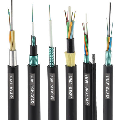 Kabel Serat Optik Luar Ruangan GYXTW G652D 24 inti Kabel Serat Optik Single Mode
