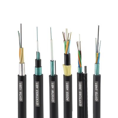 Harga Pabrik Outdoor Mandiri Aerial fibra optica adss 12 core 24 core span 100m adss kabel serat optik