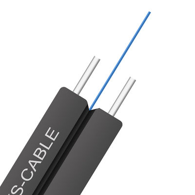 GJXFH 1 2 4 Core kabel drop ftth G652d G657A1 G657A2 SM Kabel Drop Serat Optik Dalam Ruangan