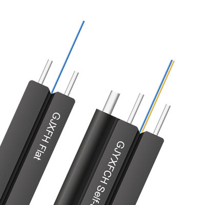 1km 1 inti 2 inti 4 inti kabel drop ftth G657A2 Kabel drop serat optik mandiri