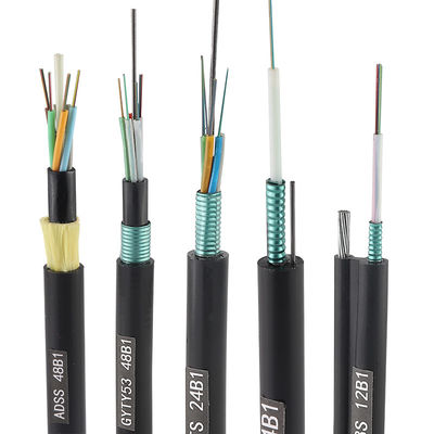 GYFTY 12 24 36 48 72 96 144 288 Core G652D Single Mode Stranded Kabel Serat Optik Tabung Longgar