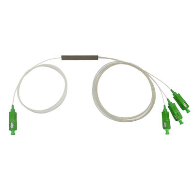G657A1 FTTH 1x2 Pemisah Serat Optik, Pemisah PLC Mini SC APC 0.9mm