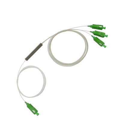 G657A1 FTTH 1x2 Pemisah Serat Optik, Pemisah PLC Mini SC APC 0.9mm