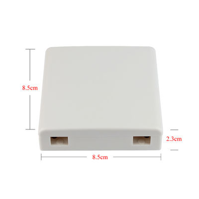 FTTH 2 Port 86 Pelat Kotak Terminal Serat Optik Untuk Soket Dinding