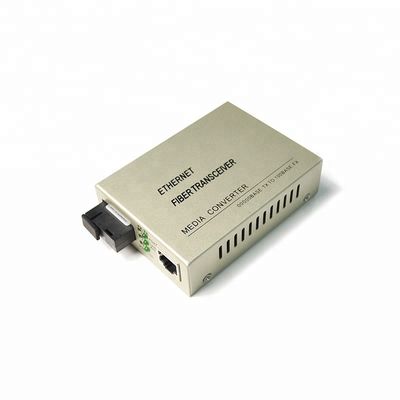 20KM SC Single Mode Konverter Media Serat Optik 4 Port Simplex Rangkap Type