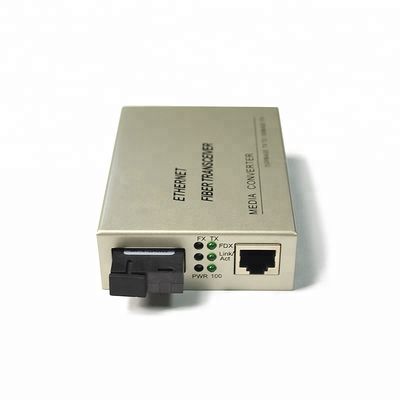 20KM SC Single Mode Konverter Media Serat Optik 4 Port Simplex Rangkap Type