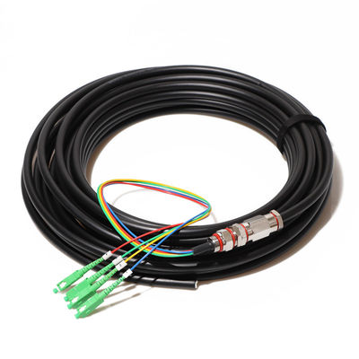 24 Inti 36 Inti Kabel Serat Optik Lapis Baja, Kabel Patch Pigtail Tahan Air Luar Ruangan