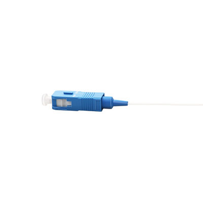 Rakitan Kabel Serat Diameter 0,9mm 9/125 G657A1 SC / UPC Simplex Dipoles Putih