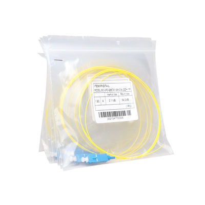 Rakitan Kabel Serat Diameter 0,9mm 9/125 G657A1 SC / UPC Simplex Dipoles Putih