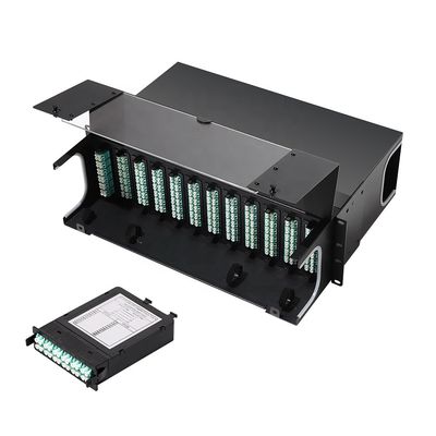 LC LGX MTP MPO Kaset Modul 12 Serat 24 Serat Untuk Pengkabelan Terstruktur