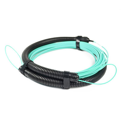 Kabel MPO LC Breakout Fanout 8 Core yang Disesuaikan Untuk Pusat Data