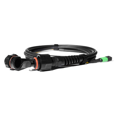 Kabel MPO LC Breakout Fanout 8 Core yang Disesuaikan Untuk Pusat Data
