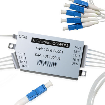 Divisi Panjang Gelombang WDM yang Disesuaikan Multiplexing CCWDM 8CH+ Mux Demux