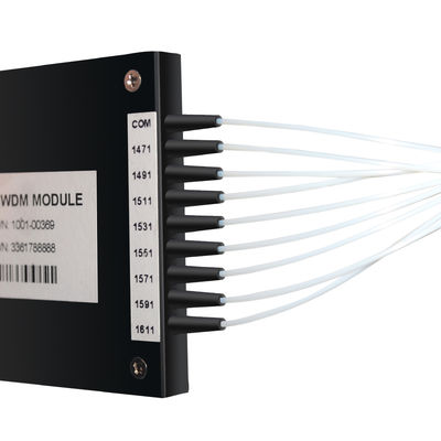 Optical 8 Channel Cwdm Mux Demux Module 0.9mm 20nm Channel Spacing