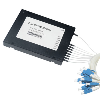 Optical 8 Channel Cwdm Mux Demux Module 0.9mm 20nm Channel Spacing
