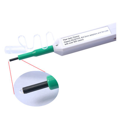 FTTH Portable 2.5mm Fiber Cable Accessories Cleaner Pen Type Untuk Konektor SC ST FC