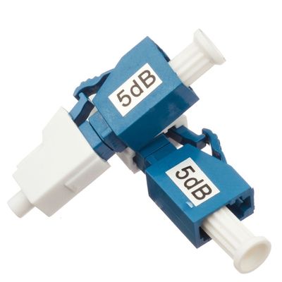 Attenuator Kabel Serat Optik 20dB LC SC FC ST Laki-laki Ke Perempuan