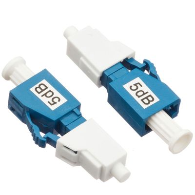 Warna Biru 5db Attenuator Serat Optik Tipe Steker Pria Ke Wanita