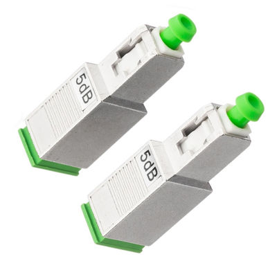 SC APC Attenuator Serat Optik 1dB 3dB 5dB 10dB Untuk Pusat Data