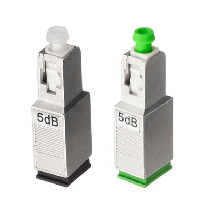 SC APC Attenuator Serat Optik 1dB 3dB 5dB 10dB Untuk Pusat Data
