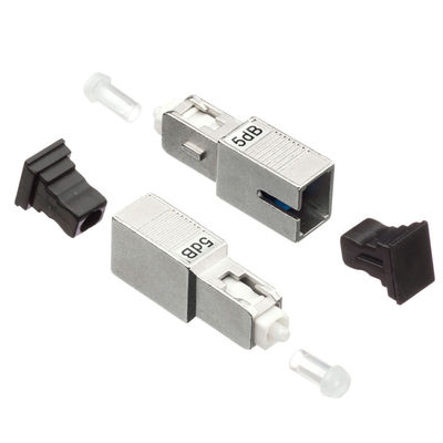 SC APC Attenuator Serat Optik 1dB 3dB 5dB 10dB Untuk Pusat Data
