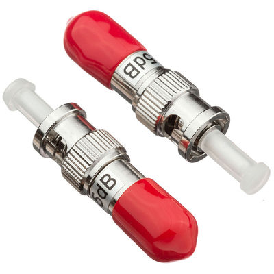 6dB 7dB 10dB Serat Optik Attenuator ST Pria Wanita Untuk FTTH