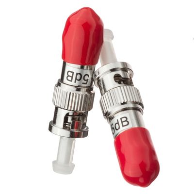 6dB 7dB 10dB Serat Optik Attenuator ST Pria Wanita Untuk FTTH