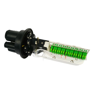 IP67 Water Proof Fiber Optic Splice Closure Dome Type Untuk Peralatan Jaringan
