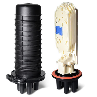 IP67 Water Proof Fiber Optic Splice Closure Dome Type Untuk Peralatan Jaringan