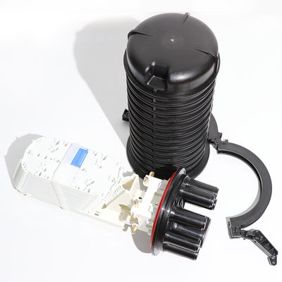 IP67 Water Proof Fiber Optic Splice Closure Dome Type Untuk Peralatan Jaringan