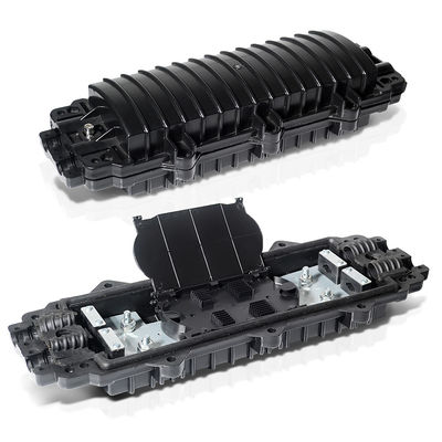 48 Core 96 Core Mini Penutupan Sambungan Serat Optik Dengan 2 Inlet 2 Outlet