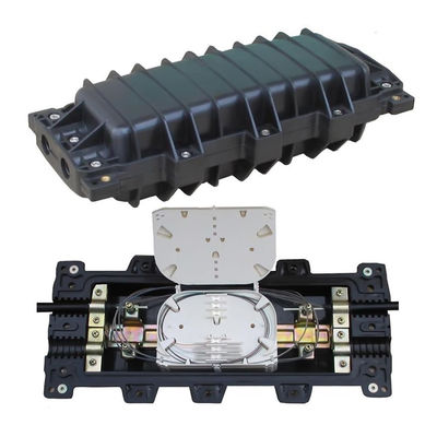 48 Core 96 Core Mini Penutupan Sambungan Serat Optik Dengan 2 Inlet 2 Outlet