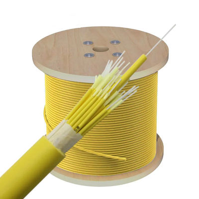 12 Warna Single Mode 600um Kabel Serat Optik Kabel Serat