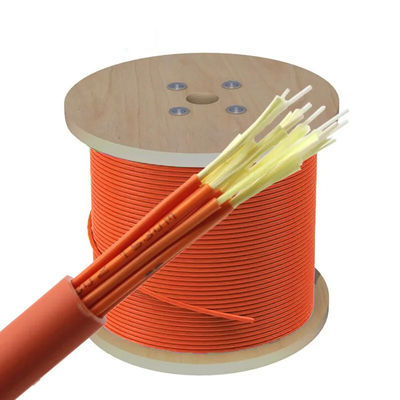 FTTH Indoor 12 kabel serat optik inti OM3 / kabel distribusi serat optik