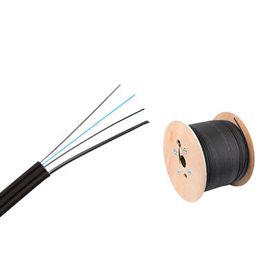 Kabel Drop Serat Optik FTTH Luar Ruangan 2 Inti dengan Anggota Kekuatan FRP