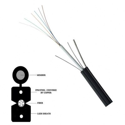 Kualitas Tinggi GJYXFCH FTTH Optical Drop Cable 6 Cores dengan harga terjangkau