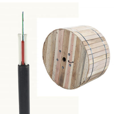 Kabel Serat Optik Luar Ruangan Volume Kecil 12 Inti Dengan Benang Kaca ODM