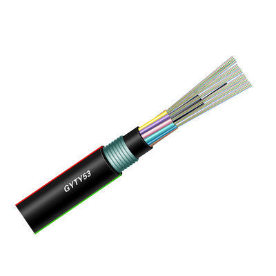 Kabel Serat Optik Single Mode Outdoor Aerial 24 Core Untuk Komunikasi