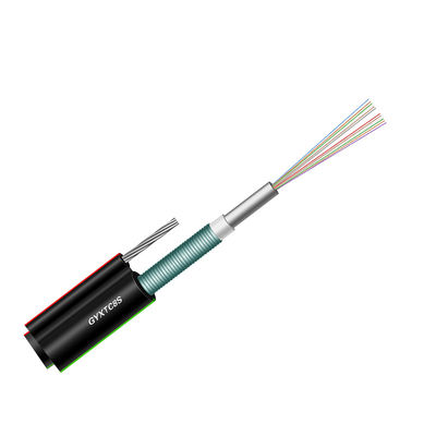 Kabel Lapis Baja Kawat Baja Khusus, Kabel Serat Optik 4 Inti Dengan Selubung PE