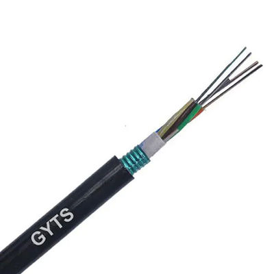 Kabel Kabel Serat Optik 96 Inti G652D Dengan GYTS Kawat Baja Selubung PE
