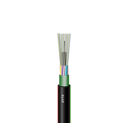 Kabel Serat Optik 12 Inti Terkubur Langsung Luar Ruangan G.652D Dengan Selubung PE