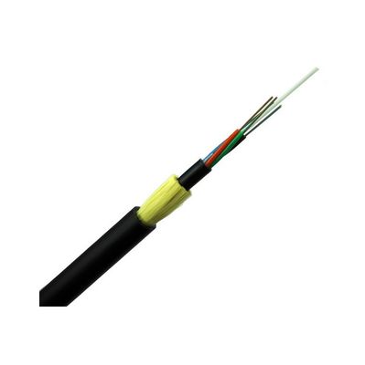 Kabel Serat Optik Aerial 48 Inti, Kabel Optik ADSS Kekuatan Aramid Luar Ruangan