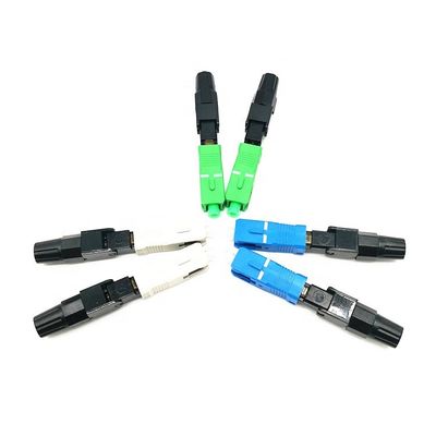 Konektor Cepat SC Plastik Disesuaikan Untuk Kabel Drop Serat Optik