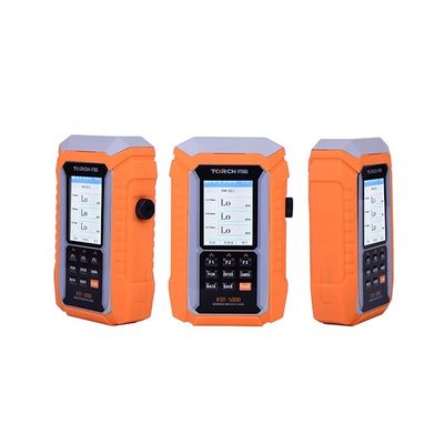 Pengukur Daya Serat Optik FTTH Warna Oranye Semua Dalam Satu Dengan Layar 3,5&quot;.