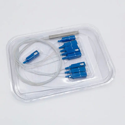 1 Meter Serat Optik Mini PLC Splitter 1x8 Dengan Konektor SC UPC