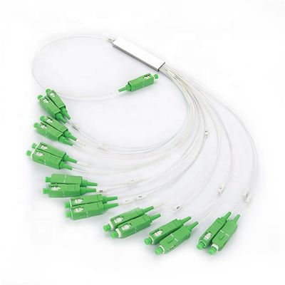 Micro Mini Module Fiber Optic Splitter FTTH 1x6 SC APC Dengan Panjang Gelombang 1260nm