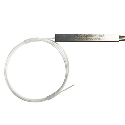Tabung Baja Mini 1x4 Fiber Splitter PLC 0.9mm 1 Meter Tanpa Konektor