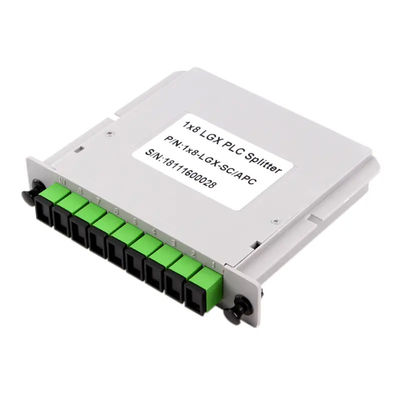 Jenis Kaset PLC Fiber Optic Splitter 1x8 Dengan Konektor SC UPC