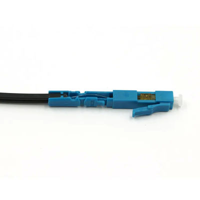 Konektor Serat Optik Warna Biru, Konektor Cepat LC UPC Untuk CCTV FTTH CATV